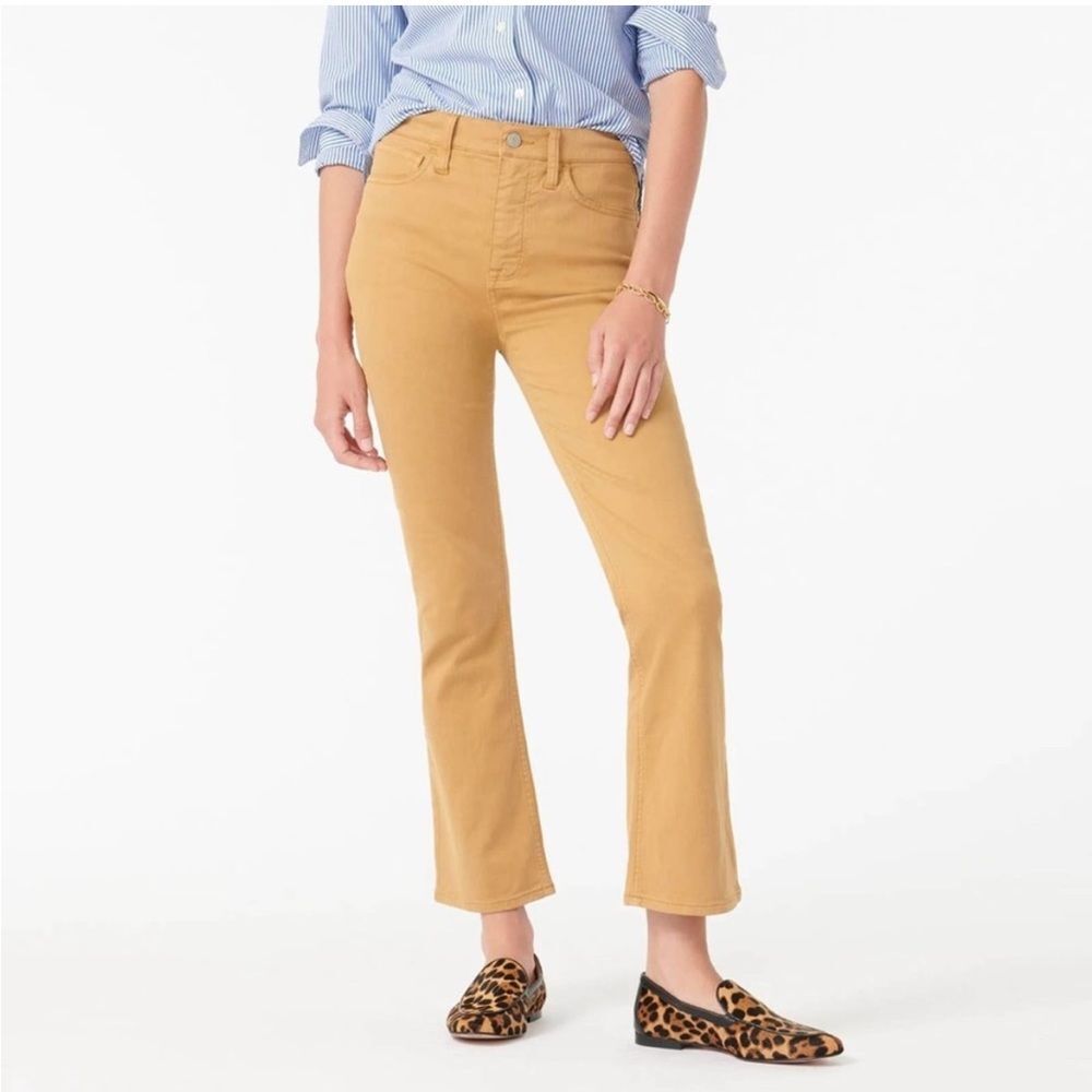 J. Crew Garment-dyed demi-boot crop pant Size 25